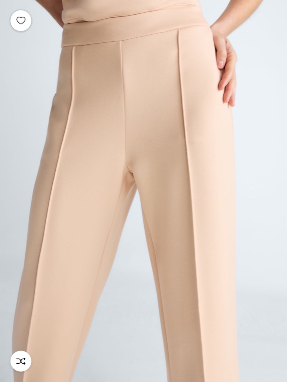 Scoop Women’s Plus Peach Scubaknit Cropped Seamed Size 1X NWT - Picture 5 of 6